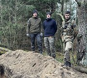 Karavi&scaron;kių kaime atkasti keturių vokiečių kareivių palaikai