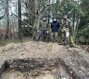 Karavi&scaron;kių kaime atkasti keturių vokiečių kareivių palaikai