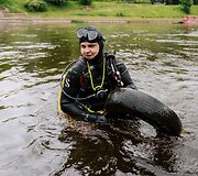 Neries upės dugno valymas Vilniuje