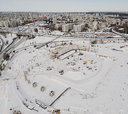 Nacionaliniame stadione i&scaron;kelta trispalvė