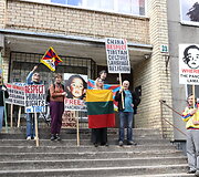 Piketas prie Kinijos ambasados