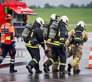 Civilinės saugos pratybos Vilniaus oro uoste 