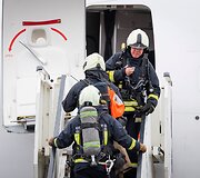 Civilinės saugos pratybos Vilniaus oro uoste 