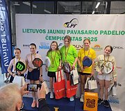 Vilniuspadel.lt arenoje vyko Lietuvos jaunių padelio pavasario čempionatas