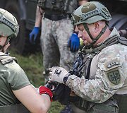 Pulkininko Juozo Vitkaus inžinerijos bataliono i&scaron;minuotojai susprogdino apleistą vandens bok&scaron;tą