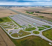 Aik&scaron;telė magistralėje Kaunas&ndash;Marijampolė&ndash;Suvalkai