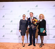 Ekonomikos ir inovacijų viceministrė Erika Kuročkina, Visagino meras Erlandas Galagus, vicemerė Aleksandra Grigienė