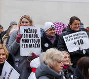 Mitingas prie &Scaron;vietimo, mokslo ir sporto ministerijos