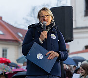 Mitingas prie &Scaron;vietimo, mokslo ir sporto ministerijos