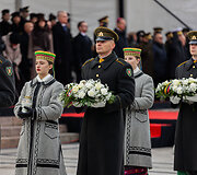 Lietuvos kariuomenės dienos minėjimas Katedros aik&scaron;tėje