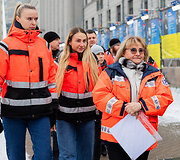 Statutinių pareigūnų protesto akcija &bdquo;Popierinis saugumas&ldquo;