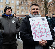 Statutinių pareigūnų protesto akcija &bdquo;Popierinis saugumas&ldquo;
