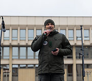 Statutinių pareigūnų protesto akcija &bdquo;Popierinis saugumas&ldquo;