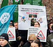 Statutinių pareigūnų protesto akcija &bdquo;Popierinis saugumas&ldquo;