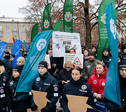 Statutinių pareigūnų protesto akcija &bdquo;Popierinis saugumas&ldquo;