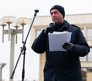 Statutinių pareigūnų protesto akcija &bdquo;Popierinis saugumas&ldquo;