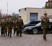 Atsisveikinimo ceremonija su Lietuvoje mirusiu Belgijos kariu