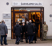 Atsisveikinimo ceremonija su Lietuvoje mirusiu Belgijos kariu