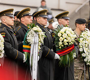 Atsisveikinimo ceremonija su Lietuvoje mirusiu Belgijos kariu