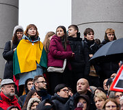 Protestas &bdquo;&Scaron;alin rankas nuo laisvo žodžio!&ldquo;