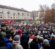 Protestas &bdquo;&Scaron;alin rankas nuo laisvo žodžio!&ldquo;