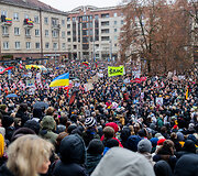 Protestas &bdquo;&Scaron;alin rankas nuo laisvo žodžio!&ldquo;