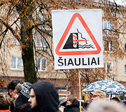 Protestas &bdquo;&Scaron;alin rankas nuo laisvo žodžio!&ldquo;