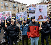 Protestas &bdquo;&Scaron;alin rankas nuo laisvo žodžio!&ldquo;