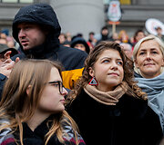 Protestas &bdquo;&Scaron;alin rankas nuo laisvo žodžio!&ldquo;