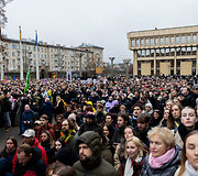 Protestas &bdquo;&Scaron;alin rankas nuo laisvo žodžio!&ldquo;