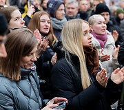 Protestas &bdquo;&Scaron;alin rankas nuo laisvo žodžio!&ldquo;
