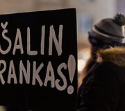 Antrasis protestas &bdquo;&Scaron;alin rankas nuo laisvo žodžio!&ldquo;