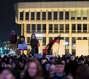 Antrasis protestas &bdquo;&Scaron;alin rankas nuo laisvo žodžio!&ldquo;