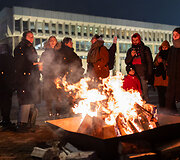 Antrasis protestas &bdquo;&Scaron;alin rankas nuo laisvo žodžio!&ldquo;