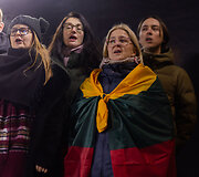 Trečiadienio protestas &bdquo;&Scaron;alin rankas nuo laisvo žodžio!&ldquo;