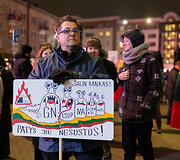 Trečiadienio protestas &bdquo;&Scaron;alin rankas nuo laisvo žodžio!&ldquo;