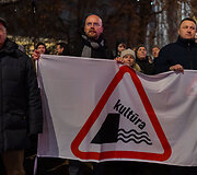 Trečiadienio protestas &bdquo;&Scaron;alin rankas nuo laisvo žodžio!&ldquo;