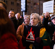 Trečiadienio protestas &bdquo;&Scaron;alin rankas nuo laisvo žodžio!&ldquo;