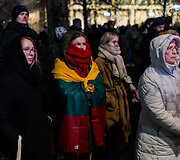 Ketvirtadienio protestas &bdquo;&Scaron;alin rankas nuo laisvo žodžio!&ldquo;