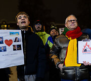 Ketvirtadienio protestas &bdquo;&Scaron;alin rankas nuo laisvo žodžio!&ldquo;