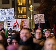 Ketvirtadienio protestas &bdquo;&Scaron;alin rankas nuo laisvo žodžio!&ldquo;