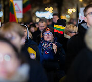 Ketvirtadienio protestas &bdquo;&Scaron;alin rankas nuo laisvo žodžio!&ldquo;