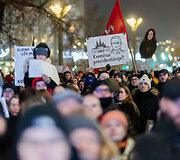 Ketvirtadienio protestas &bdquo;&Scaron;alin rankas nuo laisvo žodžio!&ldquo;