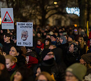 Ketvirtadienio protestas &bdquo;&Scaron;alin rankas nuo laisvo žodžio!&ldquo;