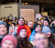 Ketvirtadienio protestas &bdquo;&Scaron;alin rankas nuo laisvo žodžio!&ldquo;