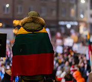 Ketvirtadienio protestas &bdquo;&Scaron;alin rankas nuo laisvo žodžio!&ldquo;