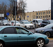 &Scaron;ventinės spūstys prie prekybos centro &bdquo;Panorama&ldquo;