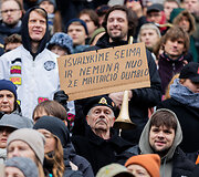Protestas &bdquo;&Scaron;alin rankas nuo laisvo žodžio!&ldquo;