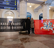 B. Vanago ir A. Paliukėno pasitikimas oro uoste