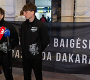 B. Vanago ir A. Paliukėno pasitikimas oro uoste